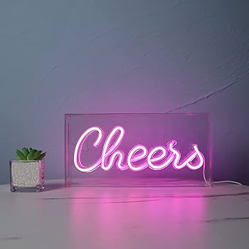 Amazon.co.jp: Cheers Sign ネオンサイン USB LEDサイン デスク